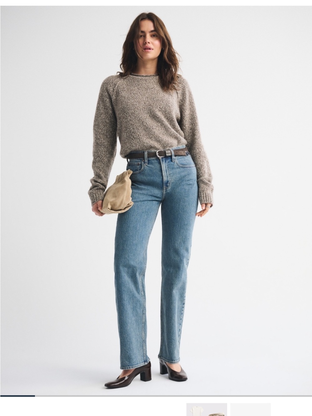 Abercrombie & Fitch The 90’s Relaxed Jean High Rise - Medium, Curve Love Size 27 - Picture 1 of 9